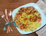 A picture of step 6 of Masala Egg omelette.