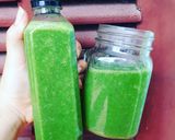 Hình bước làm 3 của món Smoothie rau xanh