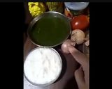 A picture of step 3 of Chutney pulao.