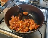 รูปขั้นตอนการทำที่ 4 ของ หมูสามชั้นผัดพริกถั่ว