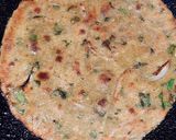 A picture of step 4 of Quinoa flour paratha.