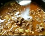 A picture of step 6 of Mutton chukka.