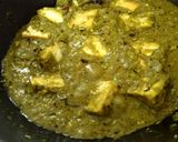 A picture of step 11 of Creamy Palak paneer.