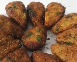 Corn potato tikkis in tear drop shape recipe step 4 photo