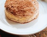Foto langkah ke 5 dari resep Mille Crepes Cokelat praktis & mudah.