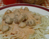 Foto del paso 8 de la receta: Pasta con albóndigas fritas al tomate