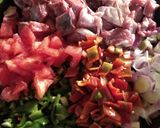 Une image de l'étape 2 de Carrés de boeuf aux piments et poivrons à la mijoteuse.