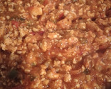 Foto del paso 6 de la receta: Espaguetis integrales con verdura y carne picada de pollo