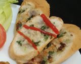 A picture of step 3 of SpanishOmellettePaniyaram/ garlic bread /beetroot dip.