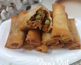 A picture of step 5 of Mutton Mince and Vegetable Spring Rolls.
