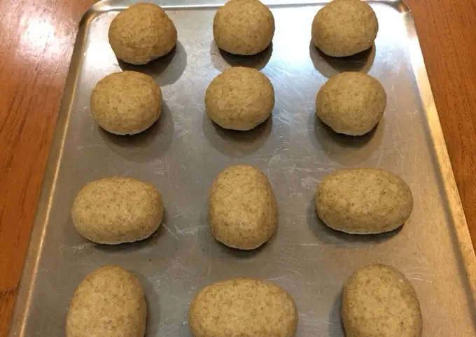 Langkah-langkah untuk membuat Cara membuat Roti Gandum / Whole Wheat Bread Tanpa Mixer & Tanpa Ulen