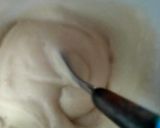 A picture of step 3 of Eggless mug cake.
