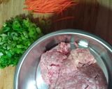 A picture of step 1 of Potstickers? (Using Dumpling Wrappers).