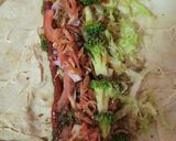 A picture of step 5 of Falafel roll.