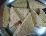 A picture of step 1 of Multi layered Sandwich.