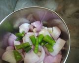 A picture of step 1 of Chole bhature.