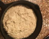 A picture of step 2 of Skillet Meat lovers Pizza for one.
