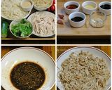 雞肉芝蔴拌涼麵的食譜步驟1照片
