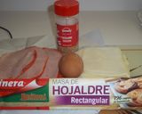 Foto del paso 1 de la receta Tronco de hojaldre relleno de lomo adobado y queso