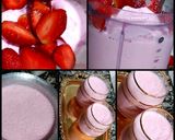 A picture of step 1 of Strawberry milkshake.