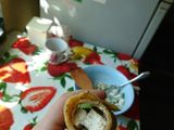Нежные блинчики с зеленью и тофу (vegan)