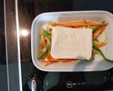 Hình bước làm 3 của món Tàu hủ non nướng kính gió