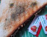 A picture of step 3 of Veg grilled cheese sandwich.