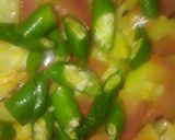 A picture of step 5 of Hara masala lauki.