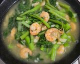 Foto langkah ke 4 dari resep Kailan Cah Udang.