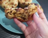 Une image de l'étape 4 de Un encas chocolat et poire sans farine.