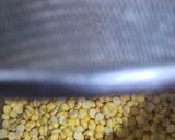 A picture of step 3 of Luchi and Cholar Dal.