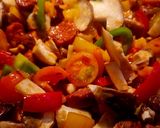 Rizses lecsó..kolbásszal gombával recept fázis 1 fotója