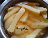 A picture of step 1 of Airfried Schezwan Fries.