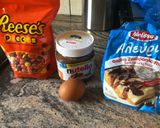 Φωτογραφία βήματος 2 της συνταγής Chewy Nutella cookies Reese's peanut butter
