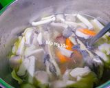 Hình bước làm 4 của món Bánh canh gà và nấm