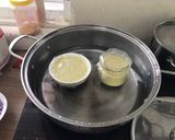 Hình bước làm 2 của món Bánh flan bơ - bữa ăn phụ cho bé