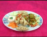 A picture of step 4 of Falafel with Father Bread.