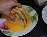 A picture of step 15 of Monte Cristo sandwich.