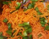 A picture of step 3 of Carrot & capsicum stir fry.