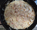 Foto del paso 2 de la receta: Pastel de patata, bacon y atún a los cuatro quesos
