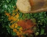 A picture of step 5 of Pumpkin leaves Curry (kohlyachya pananchi bhaji).