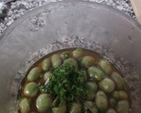 Foto del paso 15 de la receta: Bacallà cuinat a baixa temperatura sobre un llit de sofregit amb pols de vegetals,faves caramel·litzades  salsa de bolets