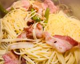A picture of step 4 of Creamy Bacon 🥓 and Spaghetti 🍝.