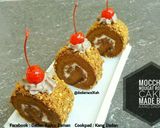 Foto langkah ke 8 dari resep Moccha Nuogat Roll Cake.
