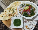 A picture of step 6 of Matar kulcha.