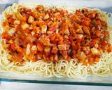 Foto del paso 4 de la receta: Espaguetis con salsa especial