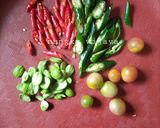 Foto langkah ke 1 dari resep Tumis cumi asin cabe hijau.