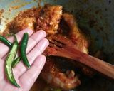 A picture of step 6 of Bengan chicken😋😋😋.