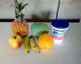 A picture of step 1 of Fruit Salad.