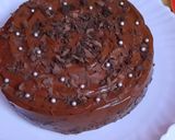 A picture of step 8 of Choco fudge cheez cake.